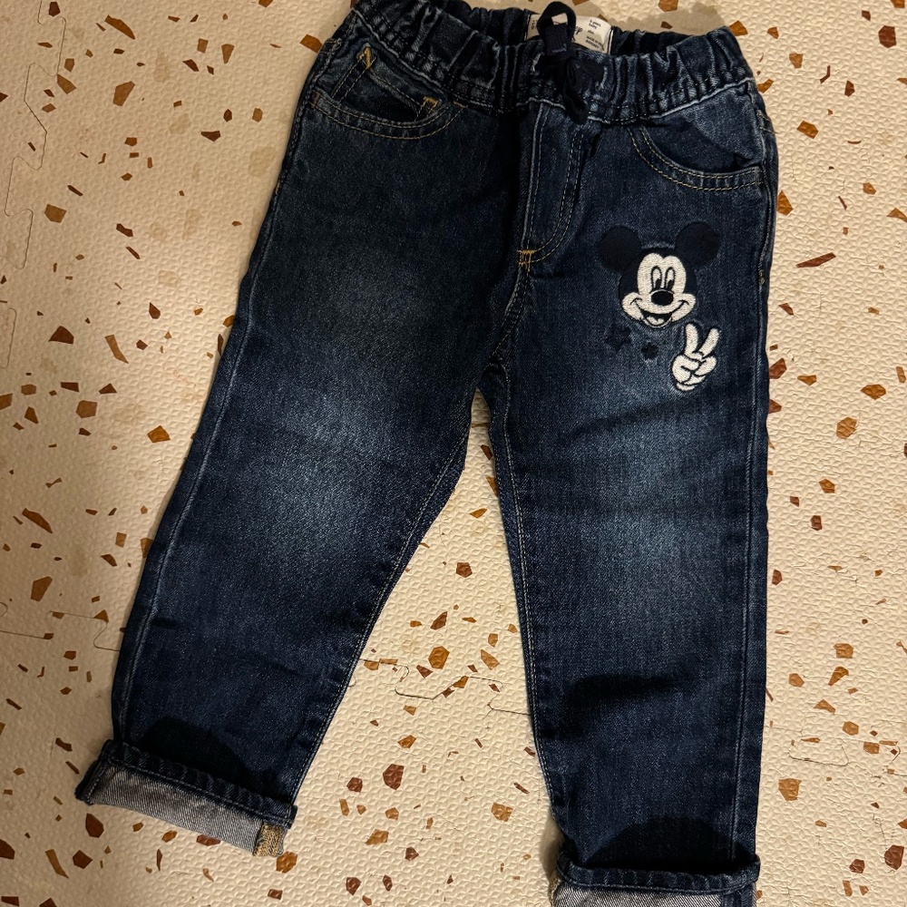 MICKEY MOUSE BABY GAP JEANS *SIZE 3Y TODDLER*